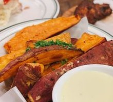 Roasted Whole Sweet Potato Cubes