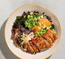 Japanese Teriyaki Chicken Tofu Grain Bowl