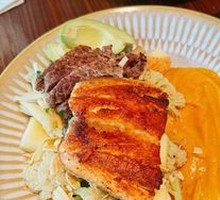 Pan-Seared Salmon Salad