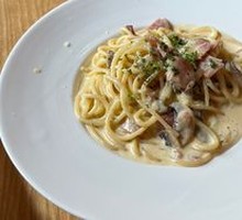 Bacon and Mushroom with Pasta
