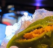 Meat Floss Green Rice Ball