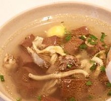 Chicken and Duck Blood Soup