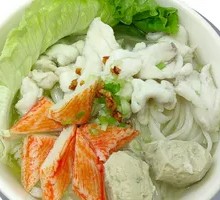 Fish Ball Seafood Noodle Soup