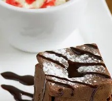 Molten Chocolate Cake with Vanilla Ice Cream