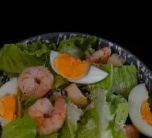 Classic Caesar Salad with Shrimp