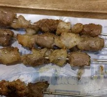 Skewered Lamb on Steel Rod