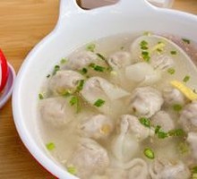 Chicken and Fish Dumplings in Soup