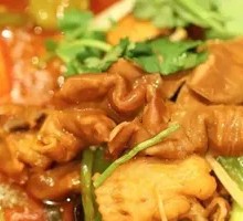 Stewed Pig Intestine with Chicken