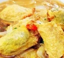 Bok Choy and Vermicelli Egg Dumplings