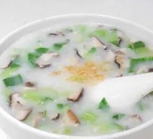 Mushroom Vegetable Rice Porridge