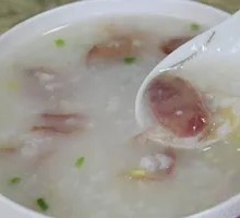 Sausage and Pork Rice Porridge