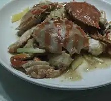 Scallion and Ginger Steamed Swimming Crab