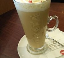 English Cranberry Cake Latte