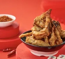 Fried Enoki Mushrooms