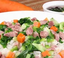 Salted Pork and Vegetable Rice
