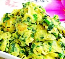 Stir-fried Eggs with Leeks