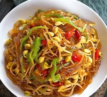 Spicy Bean Sprouts with Vermicelli