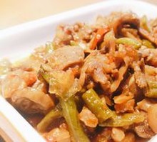 Spicy and Sour Chicken Gizzard Dish