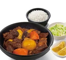 Potato and Beef tendon Stew Platter