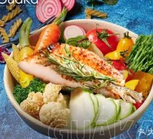 Grilled Basa Fish Healthy Vegetable Bowl