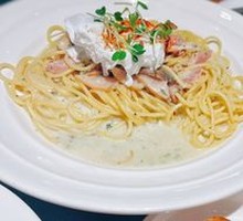 Bacon Mushroom Cream Pasta