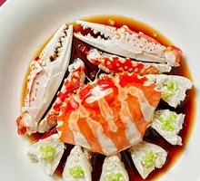 Scallion Sauce Steamed Red Crab