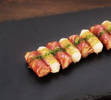 Sausage and Rice Cake Skewers