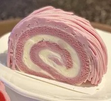 Soft Taro Swiss Roll
