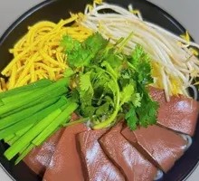 Pickled Chili Duck Blood Noodles