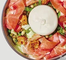 Burrata and Prosciutto Lentil Salad