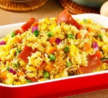 Cheese Bacon Egg Fried Rice