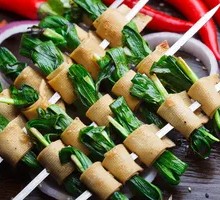 Tofu Skin Rolls with Chives
