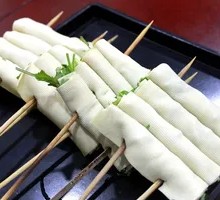 Tofu Skin with Cilantro Roll