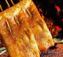 Grilled Sweet Potato Skin Skewers