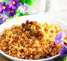 Braised Pork Intestine Fried Rice