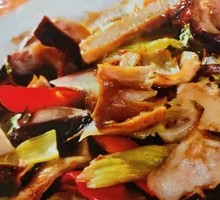 Sour Cabbage Pork Intestine Strips
