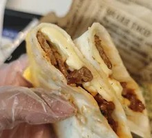 Salted Egg Yolk Chicken Cheese Baked Pancake