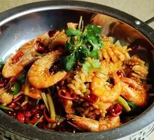 Dry Pot Squid and Shrimp