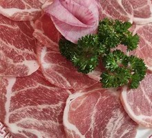 Freshly Sliced Pork Shoulder Meat