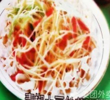 酸辣土豆丝盖浇面