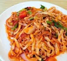 Chicken Stir-Fried Knife-Sliced Noodles