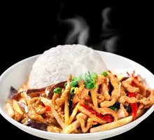 Fish-Flavored Shredded Pork Rice Bowl