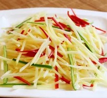 Sliced Potatoes with Green Pepper