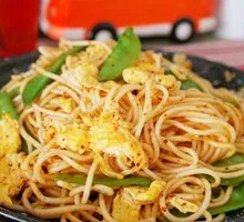 Stir-Fried Noodles with Pork and Mushrooms