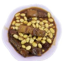 Stewed Pork with Soybeans Rice Bowl