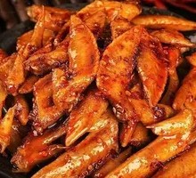 Braised Chicken Wing Tips in Yellow Sauce