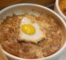 Minced Meat Steamed Egg
