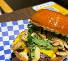 Truffle Mushroom Beef Burger