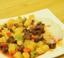 Beef and Potato Rice Bowl