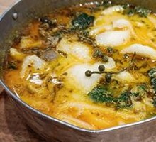 Spicy Sour Fish Noodles in Golden Soup